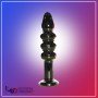 Black Beaded Glass Dildo Sex Toy GD-005