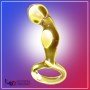 Jaguar Golden Glass Dildo GD-009