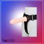 LeLuv 8 Male Hollow Vibrating Strap On SO-016