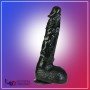 8 inch Black Realistic Non Vibrator With Suction Cup RSNV-018