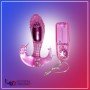 TRIPLE STIMULATTON SUPER STRONG SOFT RABBIT VIBRATOR RV-016
