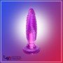 Purple Jelly Anal Vibrating Butt Plug With Suction Cup AD-024