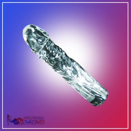 Full Ribbed Crystal Penis Sleeves PES-019