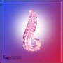 Kiss of Tongue Crystal Glass Dildo Anal Toy GD-002