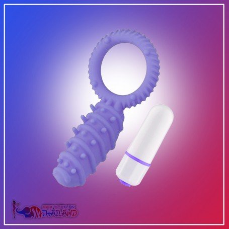 Clitoral Banger Spikes Premium Cockring With Bullet CR-015