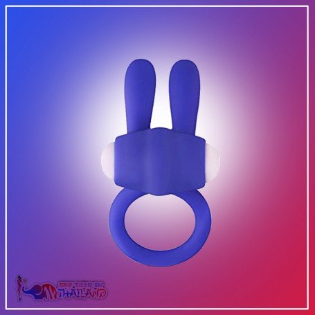 Kingfansion Mini Vibrating Rabbit Cock Ring (Blue) CR-017