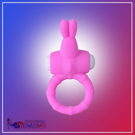 Rabbit Vibrating Penis Ring Blue Lolly CR-018