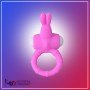 Rabbit Vibrating Penis Ring Blue Lolly CR-018