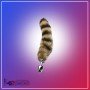 Fox Tail Brown Plated Metal Anal Plugs AD-020