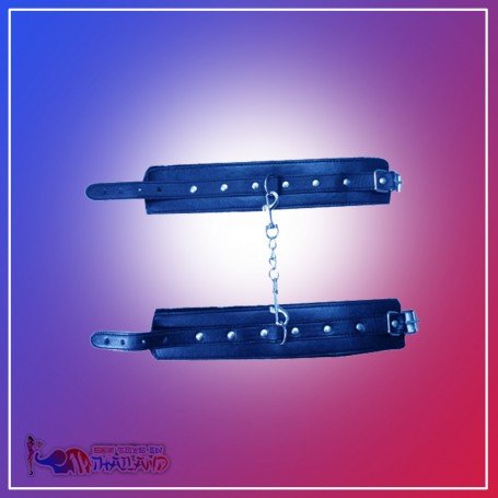 Premium Leather Naughty Nurse Wrist Cuffs Bondage Gear BDSM-021