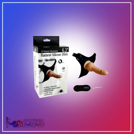 10 Vibrating Modes Strap on Harness Silicone Dildo SO-013