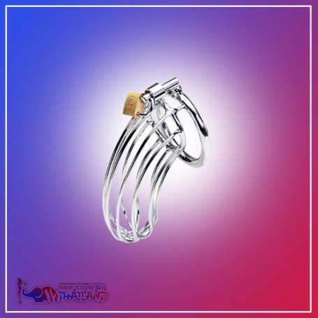 Stainless Steel Iron Wire Male Chastity Lock BDSM-016